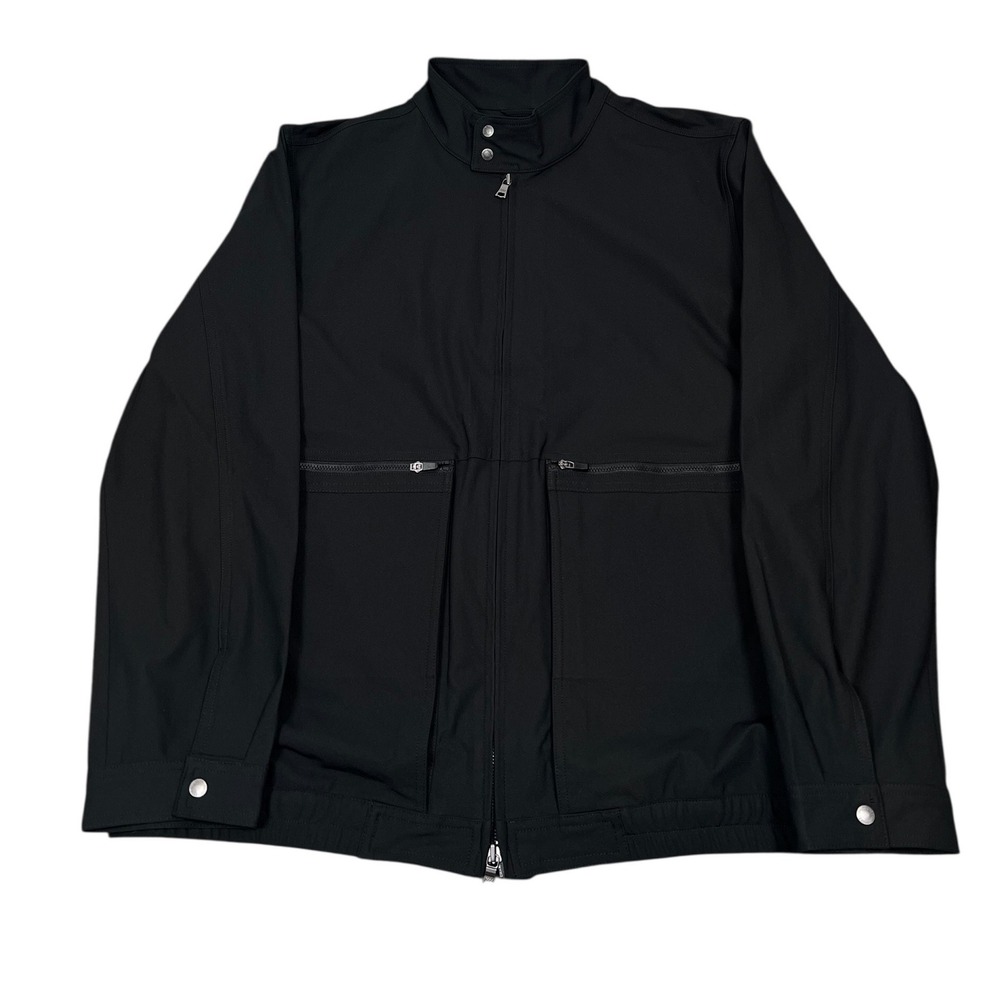 Rhone Commuter Jacket Mens XXL Black Full Zip Mock Neck Pockets